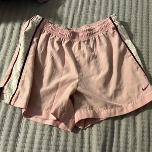 Pink Nike shorts, size medium